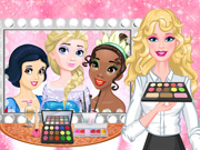 play Barbie'S Royal Makeup Studio