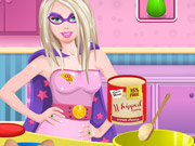 play Barbie Superhero Cooking Mini Cheesecakes