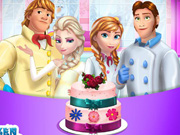 play Frozen Family Cooking Wedding Cake