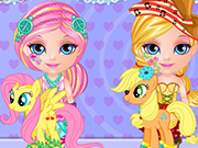 play Baby Barbie Little Pony 2