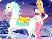 play Barbie Winter Pony