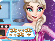 play Elsa Cooking Gingerbread