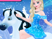 play Elsa Goes Horseback Riding