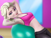 play Elsa Gym Workout 2