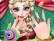 play Elsa Christmas Manicure