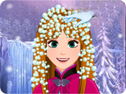 play Frozen Anna Waterfall Braids