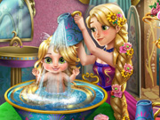 play Rapunzel Baby Wash