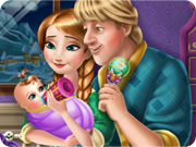 play Anna And Kristoff Baby Feeding