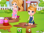 play Baby Barbie Learns Gardening