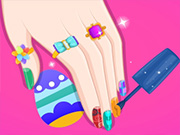 play Barbie Easter Nails Designer