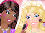 play Barbie Bride And Bridesmaids Makeup