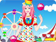 play Barbie Clown Princess Dress Up