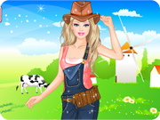 play Barbie Farmer Princess Dress Up