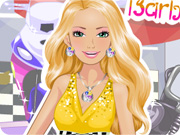 play Barbie Motor Model Dress Up