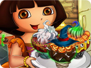 play Dora Halloween Cupcakes