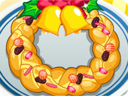 play Christmas Wreath Bread