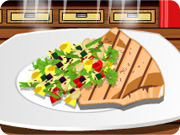 play Swordfish With Vegetables