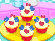 Cute Heart Cupcakes