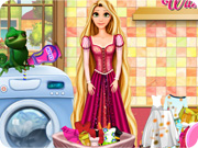 Rapunzel Washing Clothes