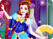 play Belle Wedding Dress Up