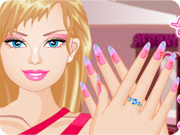 play Barbie Nails Design
