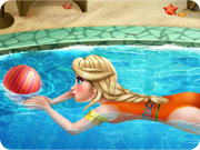 play Elsa Swimming Pool