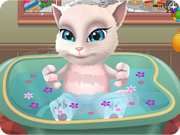 play Talking Angela Bathing