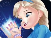 Baby Elsa Great Manicure