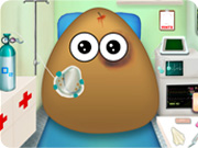 play Pou In The Ambulance