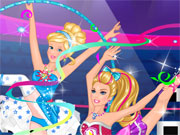 play Super Barbie Gymnastics Contest