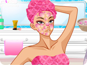 play Floral Gowns Girl Makeover