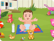 play Baby Outdoor Bathing