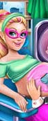 play Super Barbie Pregnant Check-Up