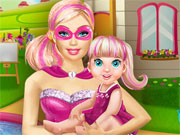 play Barbie Baby Playing