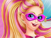 play Super Barbie Groom The Room Kissing