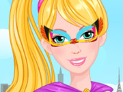 play Super Barbie Mask Design