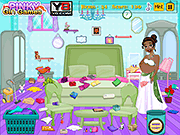 play Pregnant Tiana Messy Room Cleaning