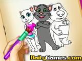 play Tom And Angela Coloring Book