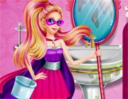 play Super Barbie Groom The Room