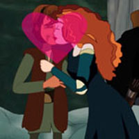 play Princess Merida Kissing