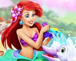 play Ariel Dolphin Wash