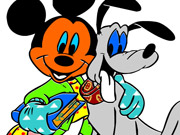 Mickey With His Friend