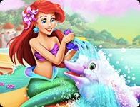 play Ariel Dolphin Wash