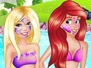 Barbie And Ariel Pool Party