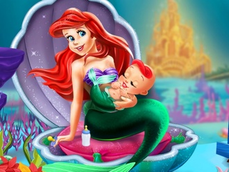 play Ariel And The New Born Baby