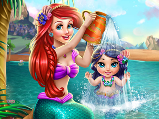 play Ariel Baby Wash