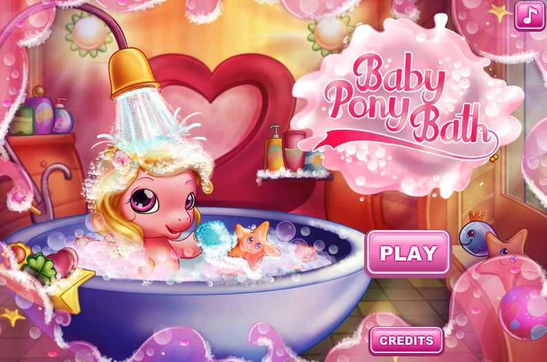play Baby Pony Bath
