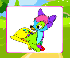 play Forest Deer Coloring