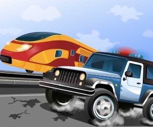 play Police Train Chase