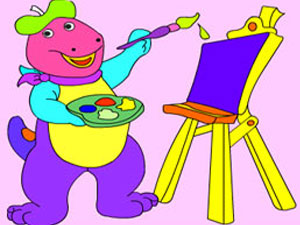 play Big Dino Coloring